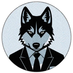 Logotipo de Profesionista.Click en estilo pop art con patrón de puntos Ben-Day