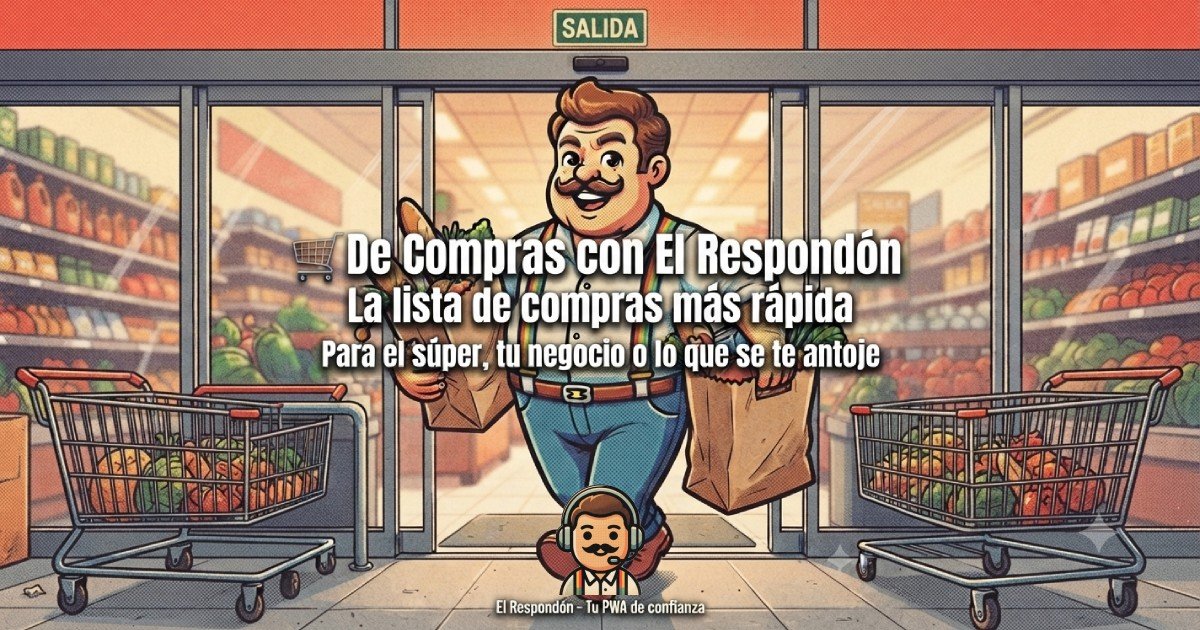 De Compras con El Respondón: La lista de compras más rápida y digital
