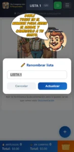 1.2 Selector de Listas b - 1. Anatomía de la Pantalla Principal