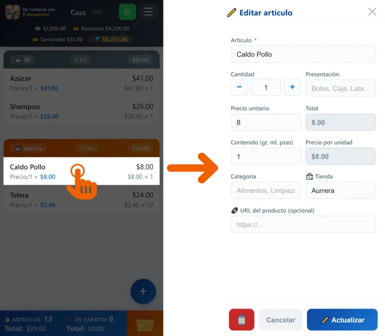 1.6.1 Gestos y Magia Negra en la Interfaz Articulos y Tiendas c - 1. Anatomía de la Pantalla Principal