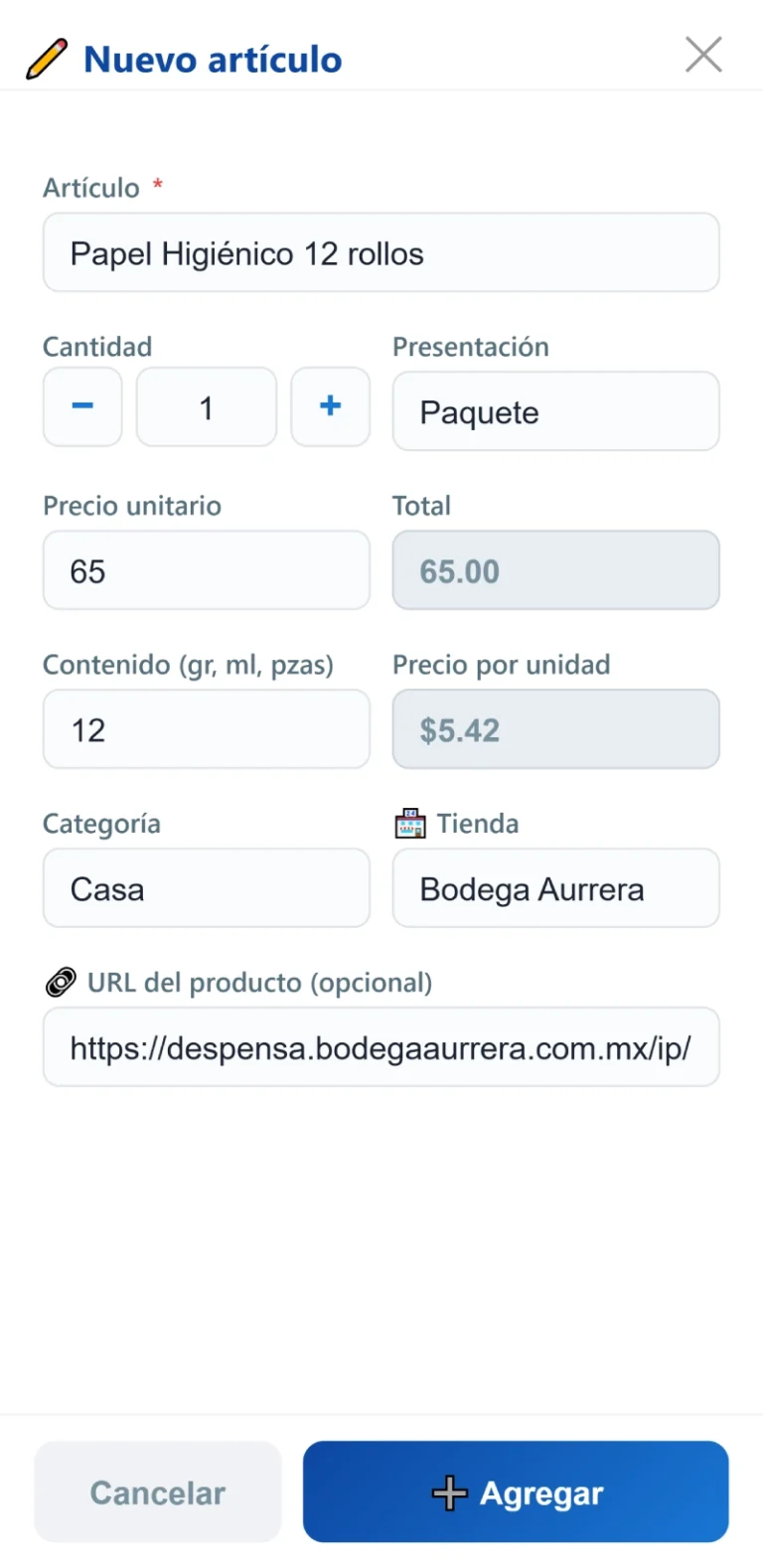 1.7 Boton de Adicion Flotante c - 1. Anatomía de la Pantalla Principal